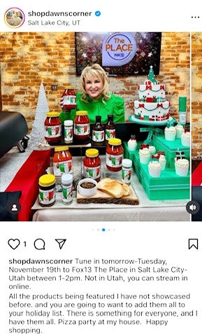 Dawns Corner TV / Sauce Set as seen on 'THE PLACE' FOX13 UTAH and KCAL9-CBS Los Angeles