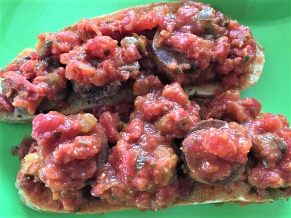 Crime in Italy Sauce on Toast