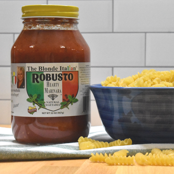 Marinara Sauce Robusto Hearty Marinara 32 oz and Garden Garlic Seasoning 12oz jar. / Recipe flyer included 33.00 Special, Shipping Included