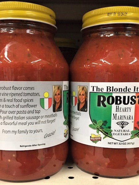 2 Jars of Robusto Hearty Marinara Sauce