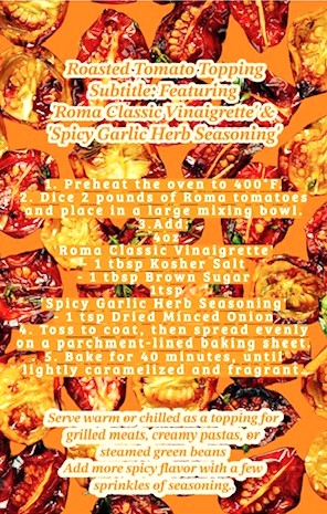 Roasted Tomato Topping as seen on Fox 8 New Day Cleveland 10/17/25