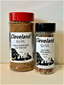 Salt Free Set / Garlic Pepper Herb Salt Free Rub & Salt Free Spice Blend  / Shipping Included 26.00