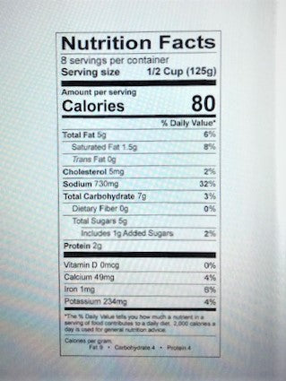 Mother Everything Sauce Nutrition Facts