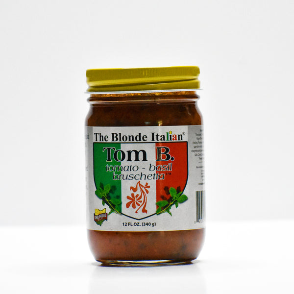 Jar of Tom B. Tomato-Basil Bruschetta